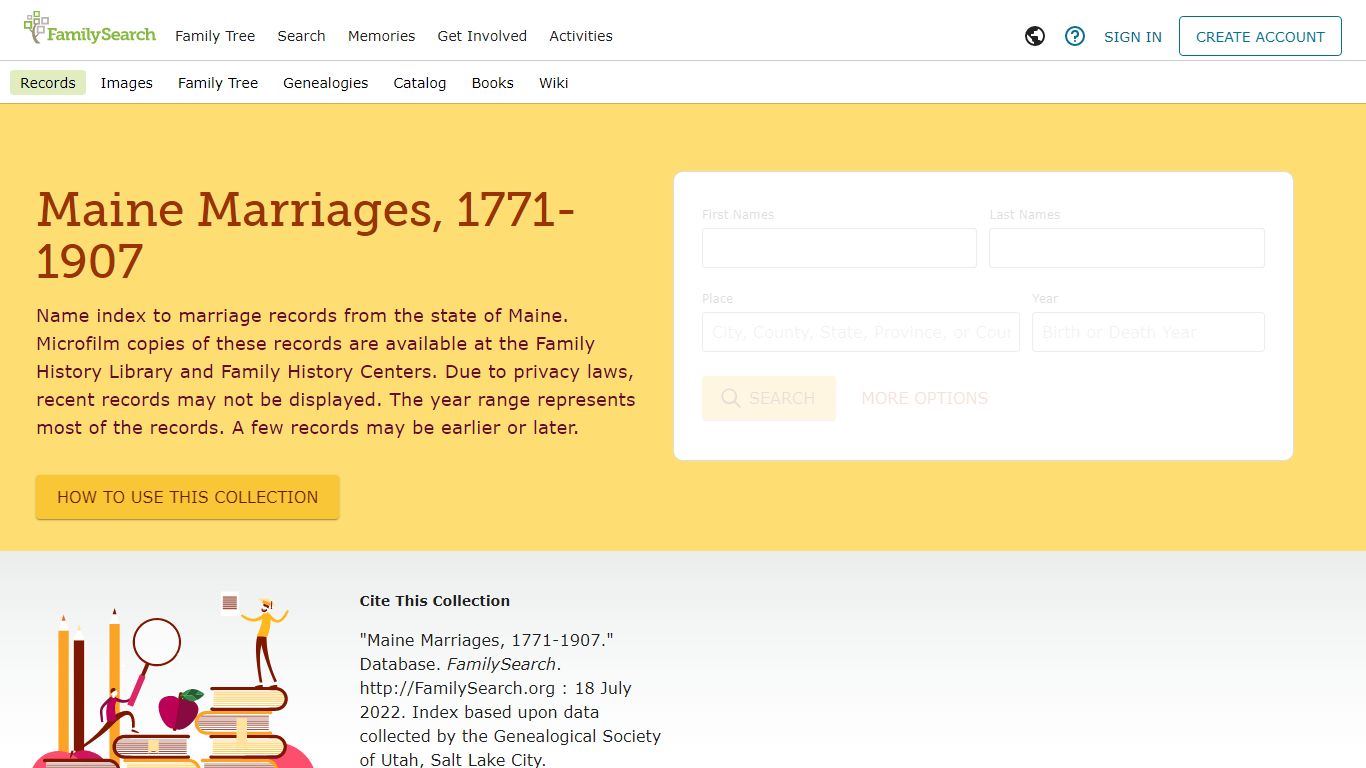 Maine Marriages, 1771-1907 • FamilySearch